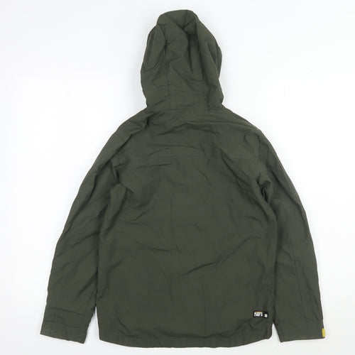 Next Boys Green Nylon Parka Jacket 9 Years - Full Zip Hooded Coat