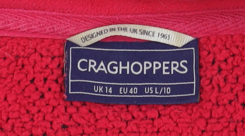 Craghoppers Women’s Red Fleece Pullover Sweatshirt Size 14