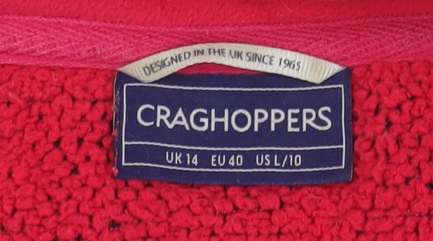 Craghoppers Women’s Red Fleece Pullover Sweatshirt Size 14