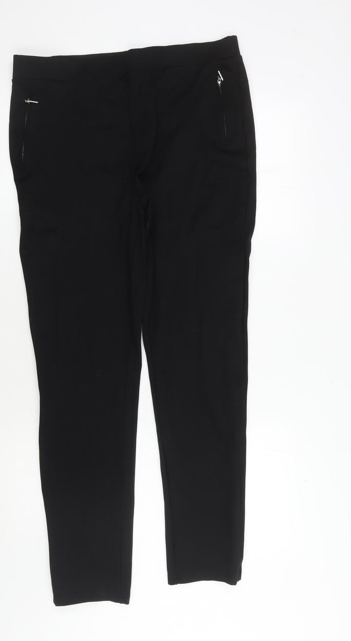 Bassini Women's Black Jeggings L Slim Fit Stretch