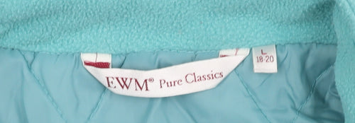 EWM Women's Blue Fleece Waistcoat L