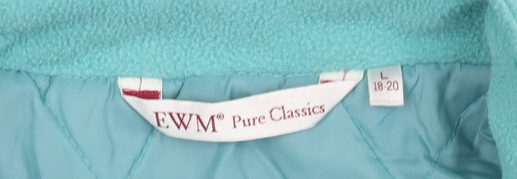 EWM Women's Blue Fleece Waistcoat L