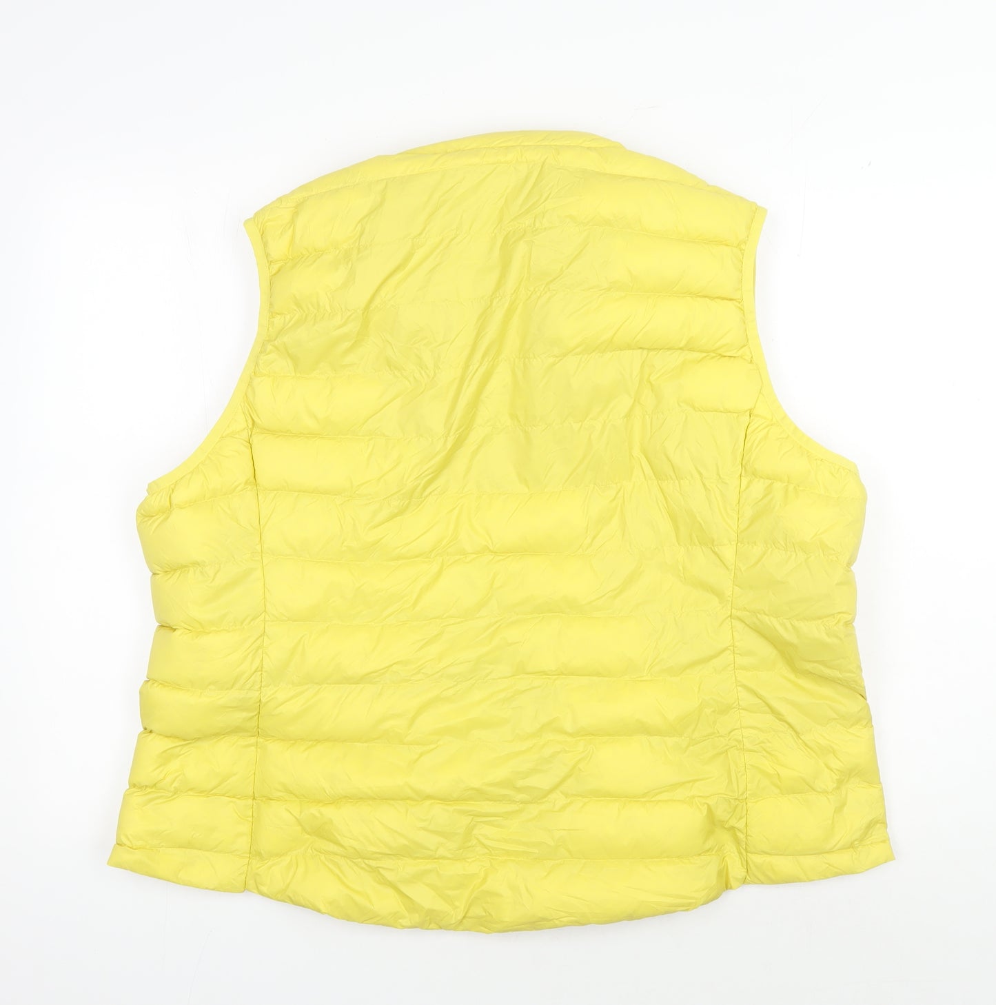 Marks and Spencer Yellow Sleeveless Waistcoat, Size 22