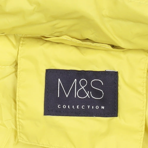 Marks and Spencer Yellow Sleeveless Waistcoat, Size 22