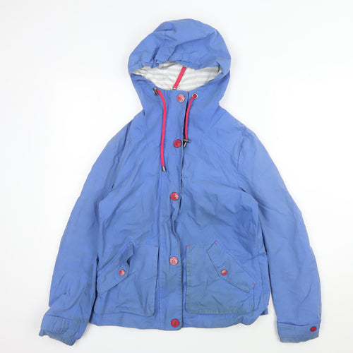 Marks and Spencer Women's Blue Windbreaker Jacket Size 8