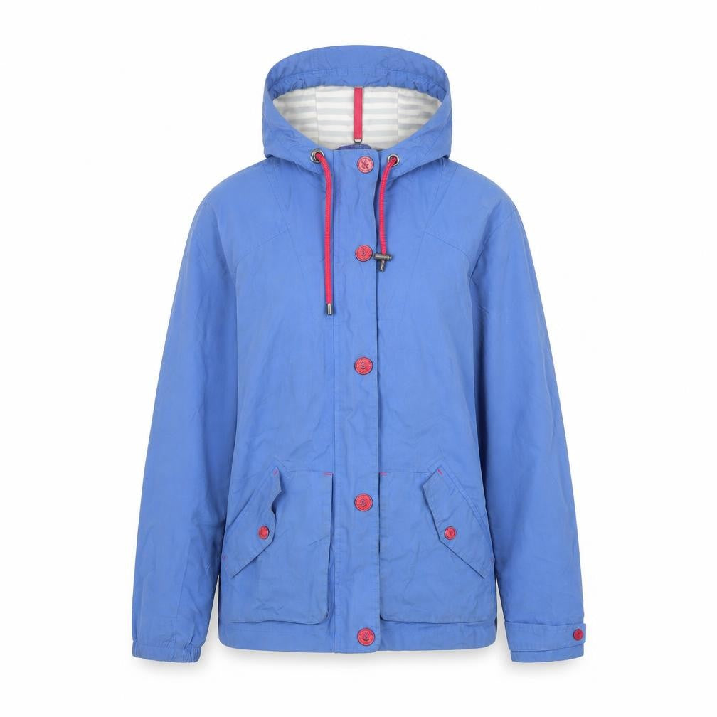 Front view of Marks & Spencer Women's Blue Windbreaker Jacket, size 8