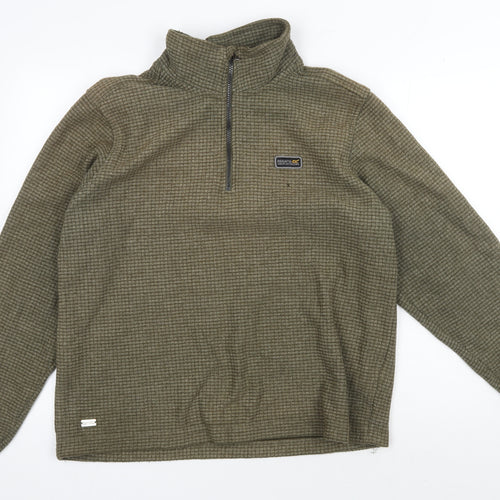 Regatta Men's Brown Fleece 1/4 Zip Sweatshirt L