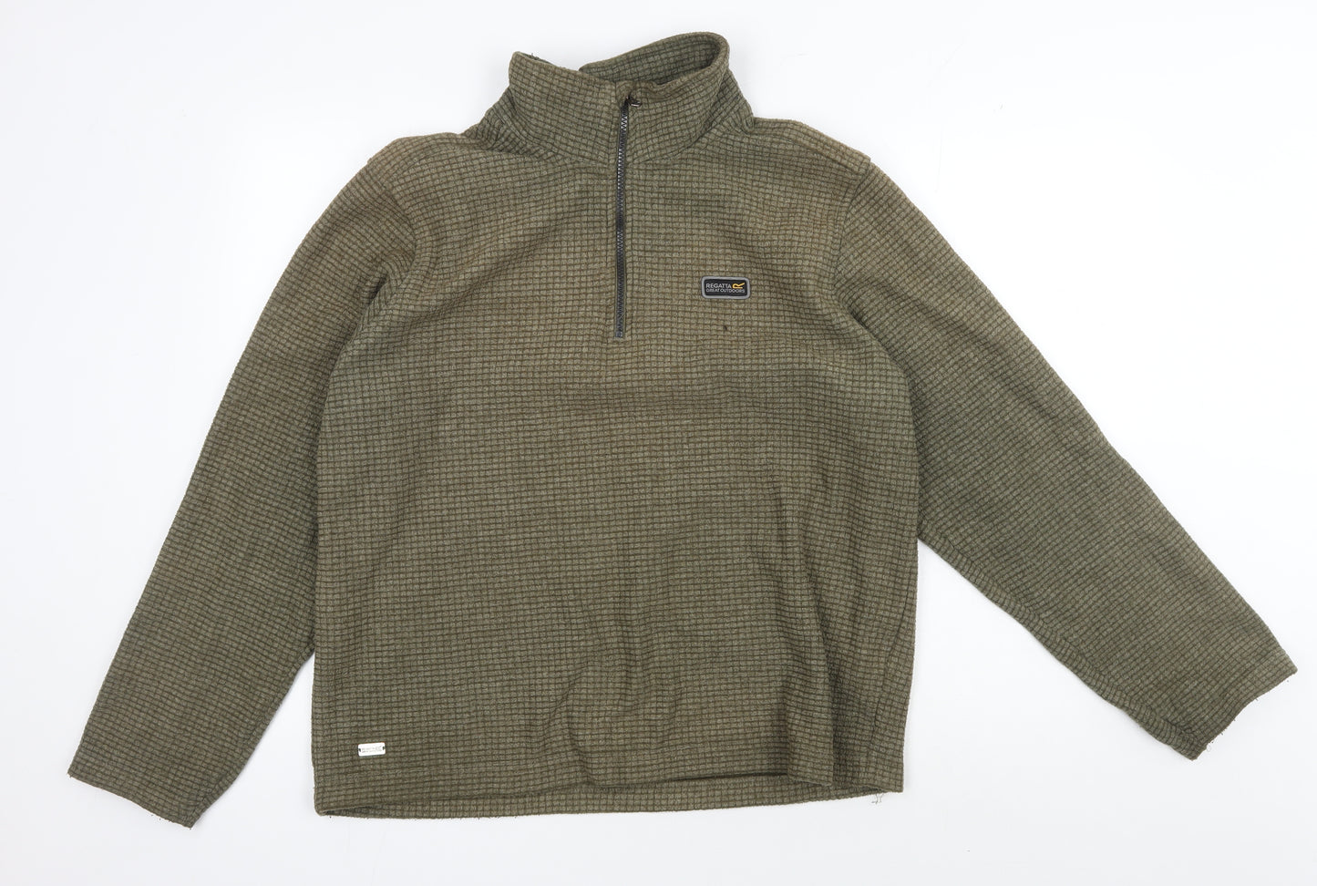 Regatta Men's Brown Fleece 1/4 Zip Sweatshirt L