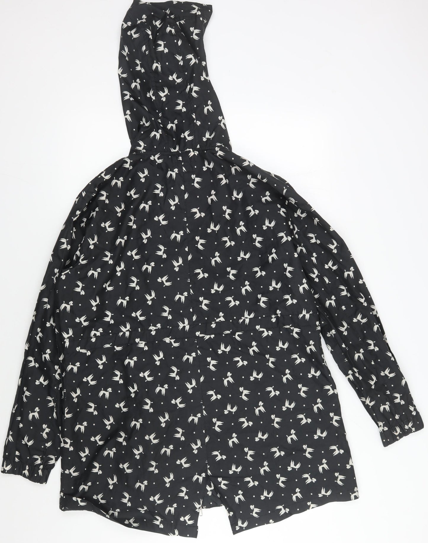 Louche Women's Black Animal Print Hooded Jacket M