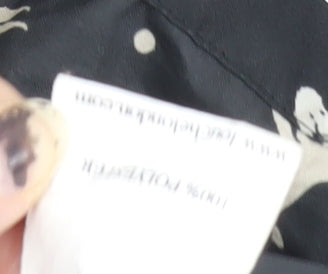 Louche Women's Black Animal Print Hooded Jacket M