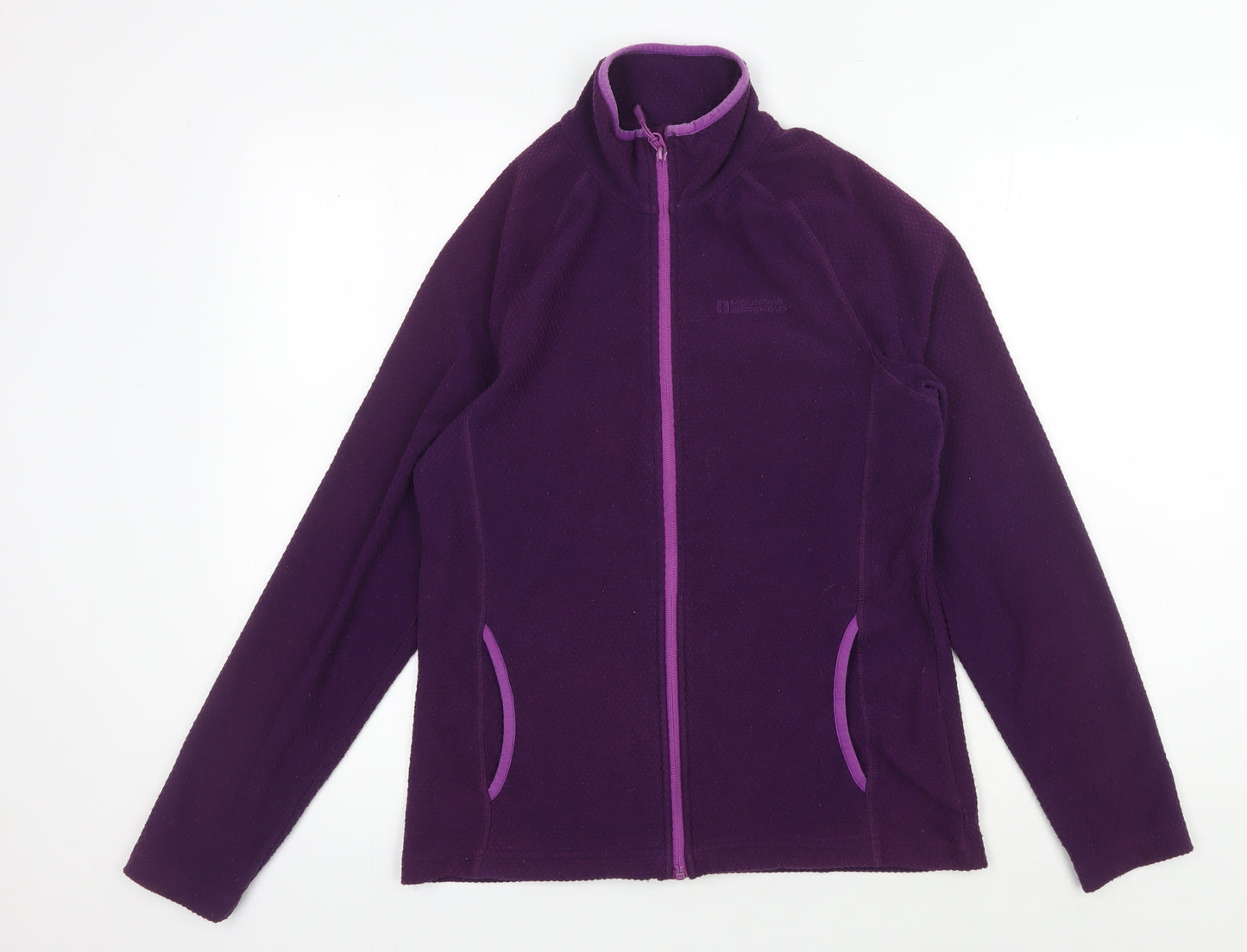 Mountain Warehouse Purple Women's Fleece Jacket Size 10