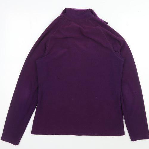Mountain Warehouse Purple Women's Fleece Jacket Size 10
