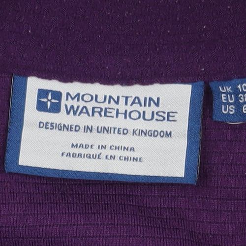 Mountain Warehouse Purple Women's Fleece Jacket Size 10