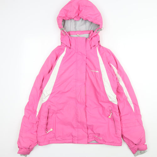 Pink Trespass Women's Ski Jacket Size 14 Waterproof Windproof