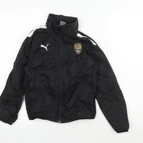 Puma Boys Black Track Jacket 9-10 Years Sportswear