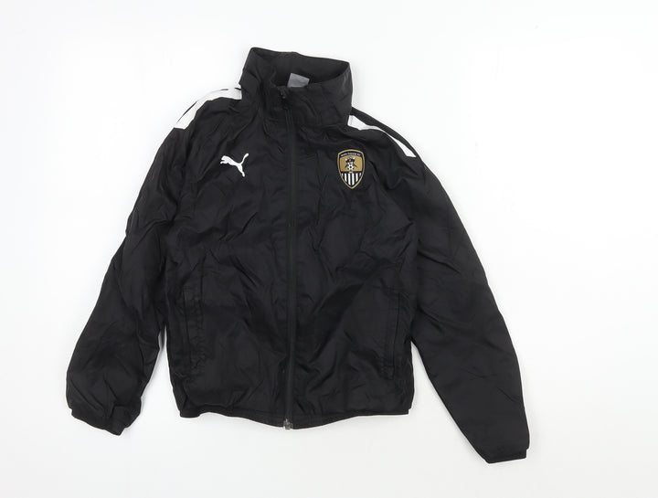 Puma Boys Black Track Jacket 9-10 Years Sportswear