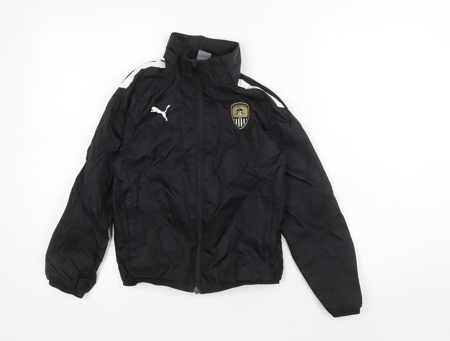 Puma Boys Black Track Jacket 9-10 Years Sportswear