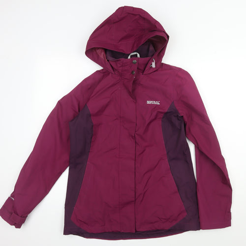 Regatta Women's Purple Rain Jacket, Size 10, Hooded
