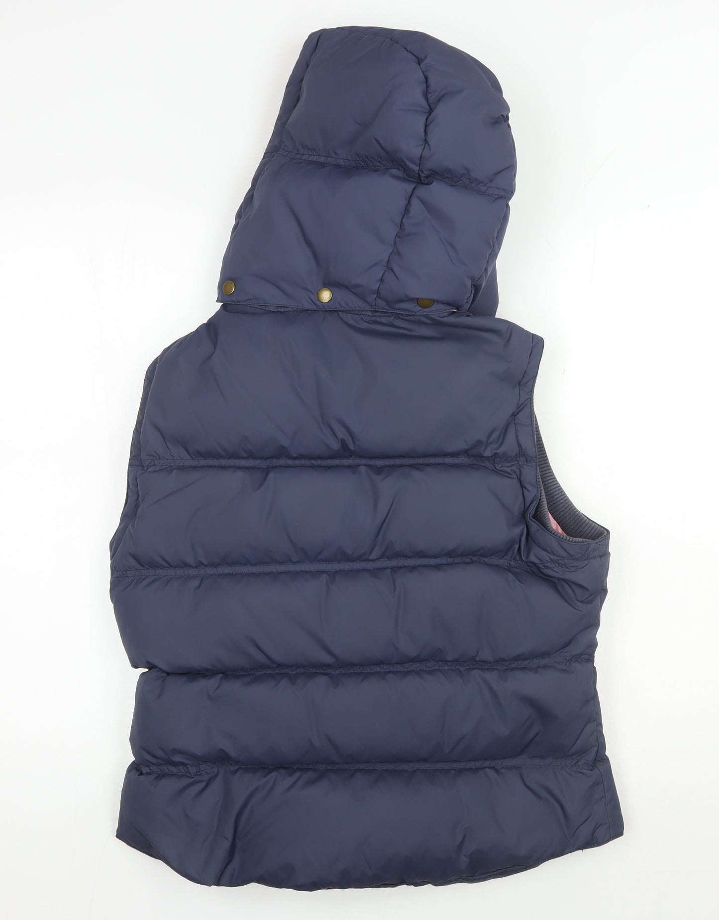 Jack Wills Teens Blue Puffer Waistcoat Snap Closure