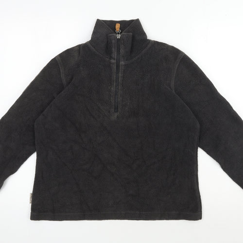 Women's Black Fleece Pullover Sweatshirt Size 12