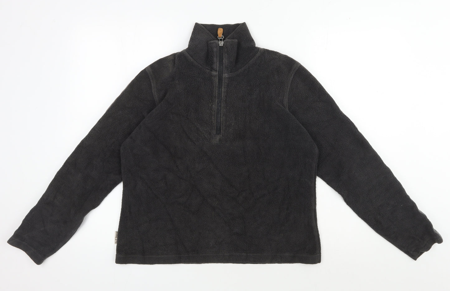 Women's Black Fleece Pullover Sweatshirt Size 12