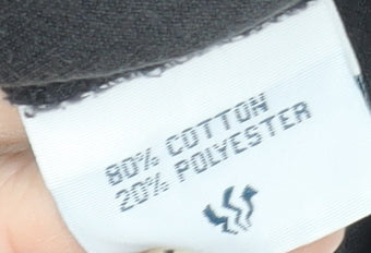 Women's Black Fleece Pullover Sweatshirt Size 12