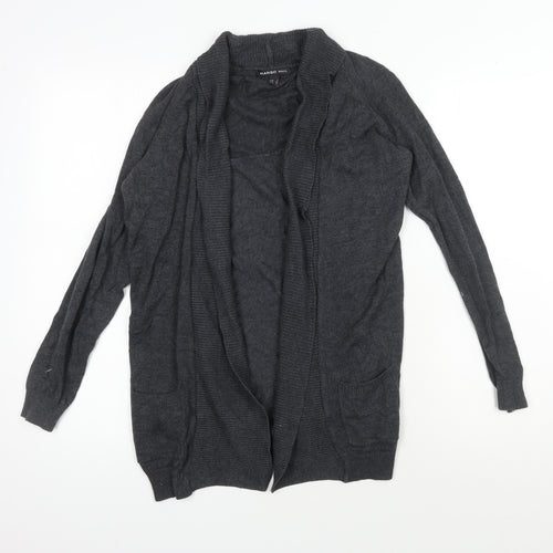 Mango Women's Grey Cardigan, Size S, Long Sleeve