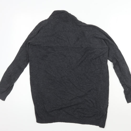 Mango Women's Grey Cardigan, Size S, Long Sleeve