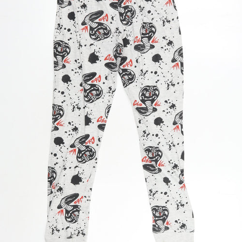 Cobra Kai Boys Grey Lounge Pants 10-11 Years Graphic Print