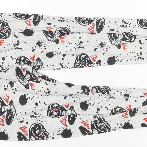 Cobra Kai Boys Grey Lounge Pants 10-11 Years Graphic Print