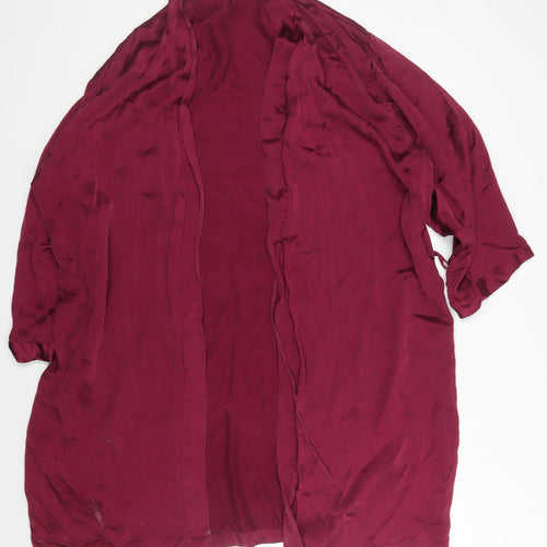 La Senza Women's Red Silk Nightwear Size M