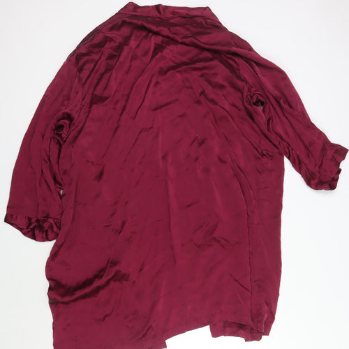 La Senza Women's Red Silk Nightwear Size M