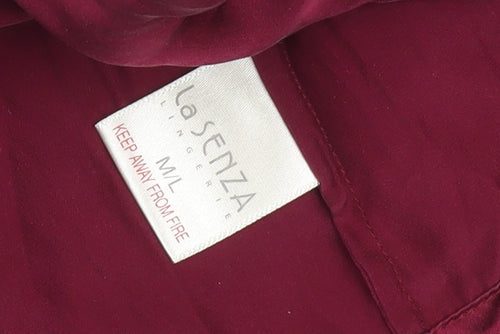 La Senza Women's Red Silk Nightwear Size M