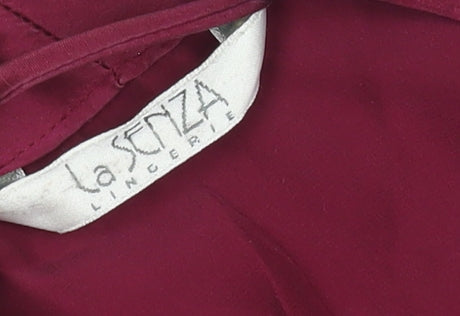 La Senza Women's Red Silk Nightwear Size M
