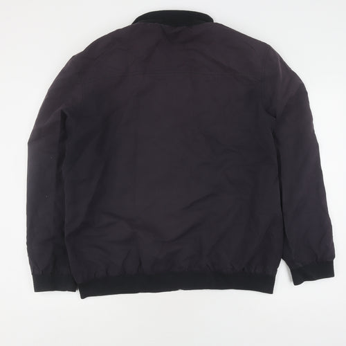 Lincoln Men's Black Bomber Jacket L Casual