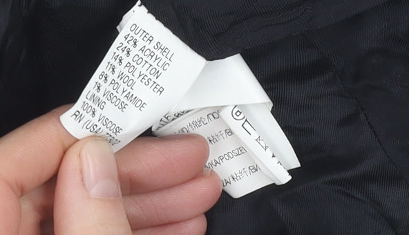 Zara Women's Black Tweed Biker Jacket S