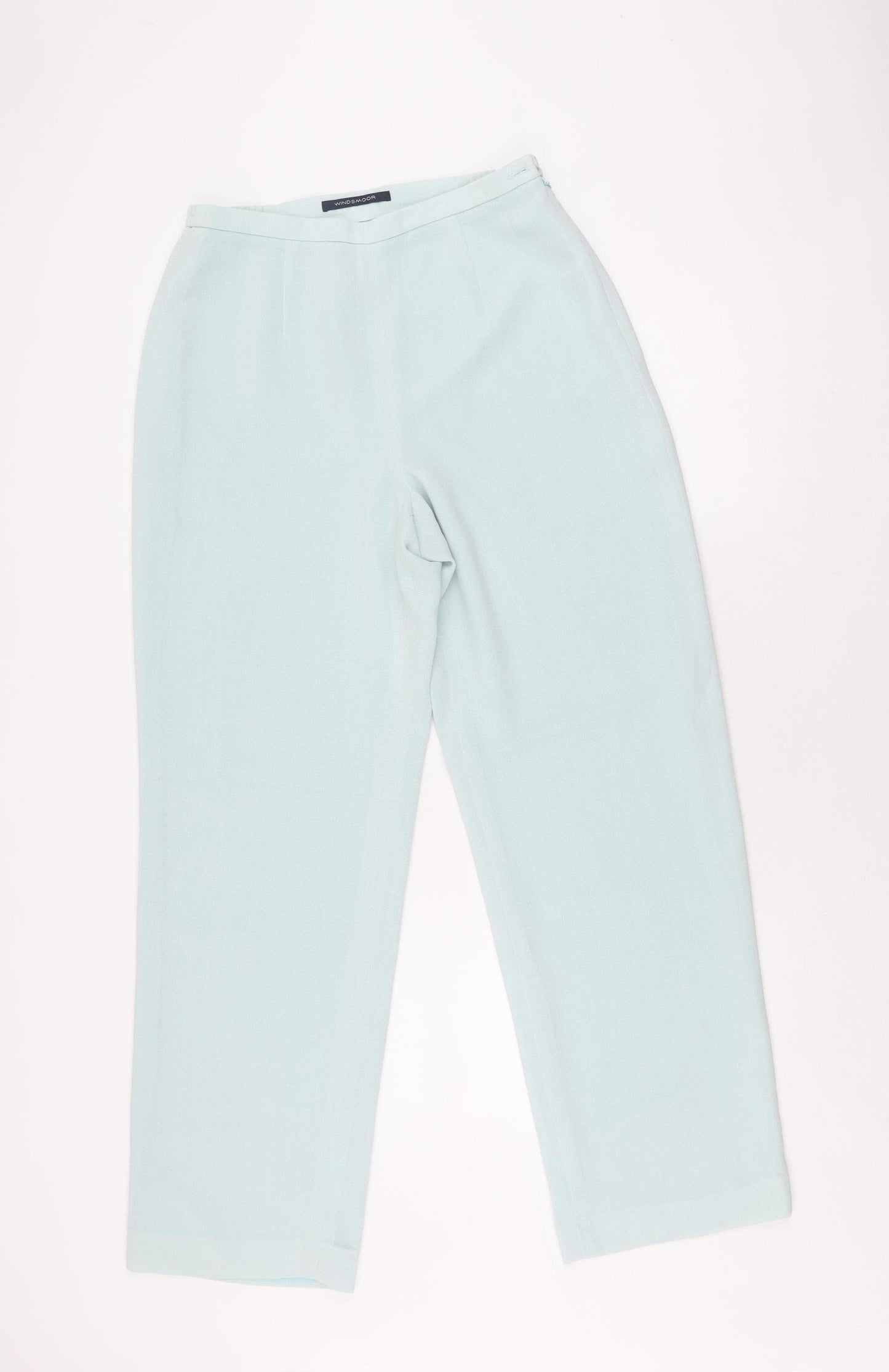 Windsmoor Women's Blue Trousers Size 10, Straight Leg