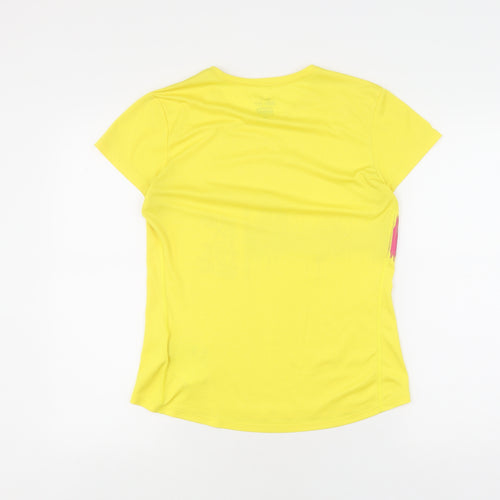 Nike Women's Yellow Dri-Fit T-Shirt M