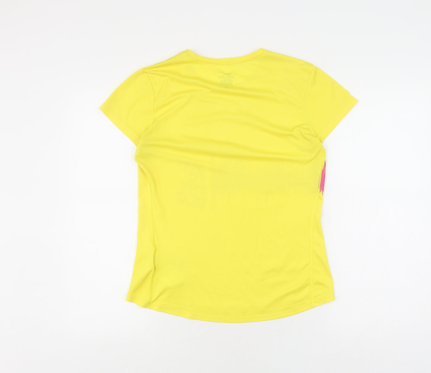 Nike Women's Yellow Dri-Fit T-Shirt M