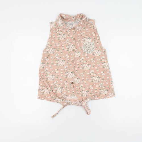 Soulcal & Co Floral Button-Up Sleeveless Shirt