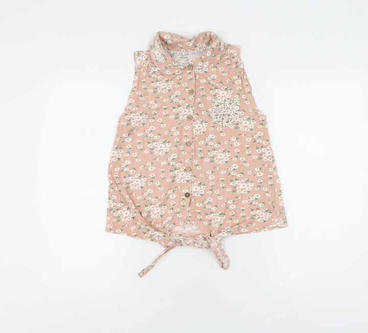 Soulcal & Co Floral Button-Up Sleeveless Shirt