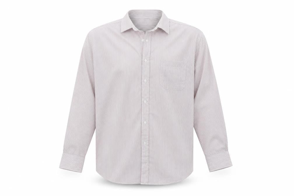 Front view of Thomas Nash Men's Multicoloured Striped Shirt, size 16.5