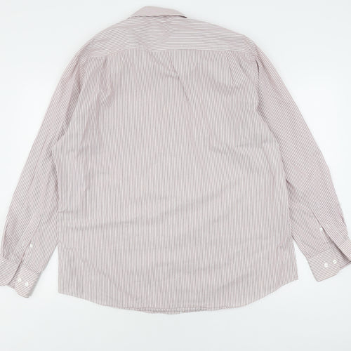 Thomas Nash Men's Multicoloured Striped Shirt, Size 16.5