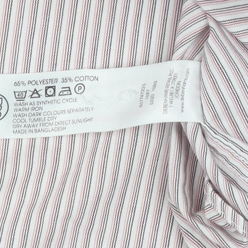 Thomas Nash Men's Multicoloured Striped Shirt, Size 16.5