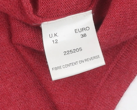 Eastex Women's Red Henley Jumper, Size 12