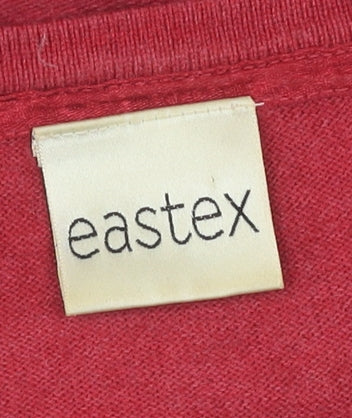 Eastex Women's Red Henley Jumper, Size 12