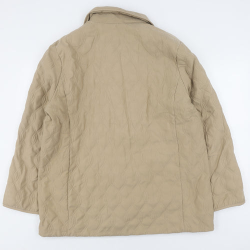 Eastex Women's Beige Quilted Coat - Size 18, Casual