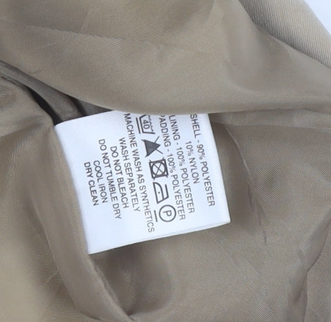 Eastex Women's Beige Quilted Coat - Size 18, Casual