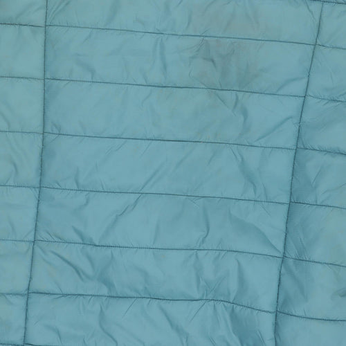 Decathlon Women's Blue Puffer Jacket-Mid-Length Hooded