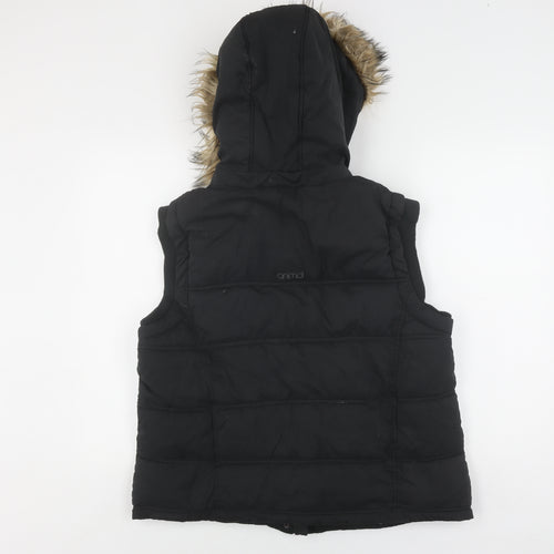 Animal Women's Black Puffer Waistcoat Size 16
